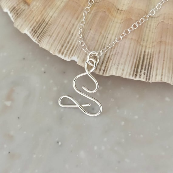 Sterling Silver Yoga Necklace, yogi gift, mindfulness necklace