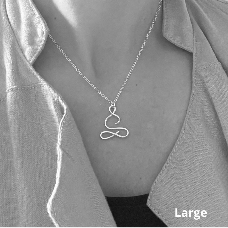 Yoga necklace, yogi gift, yogi necklace, yoga gift, yoga teacher gift, yoga pose necklace, yoga jewellery