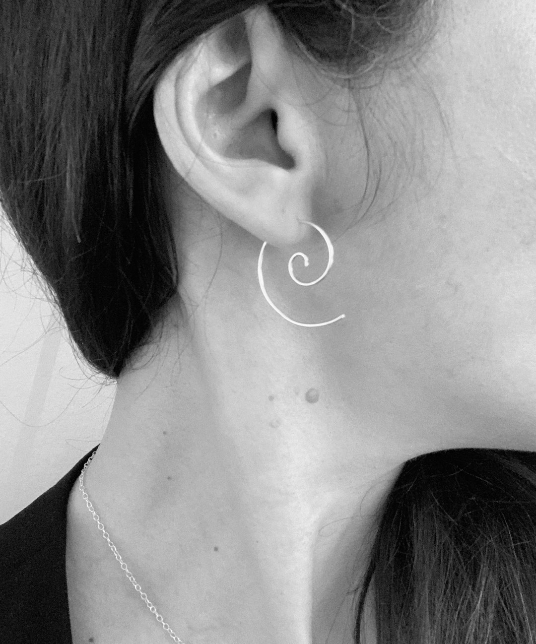 Spiral threader earrings discount