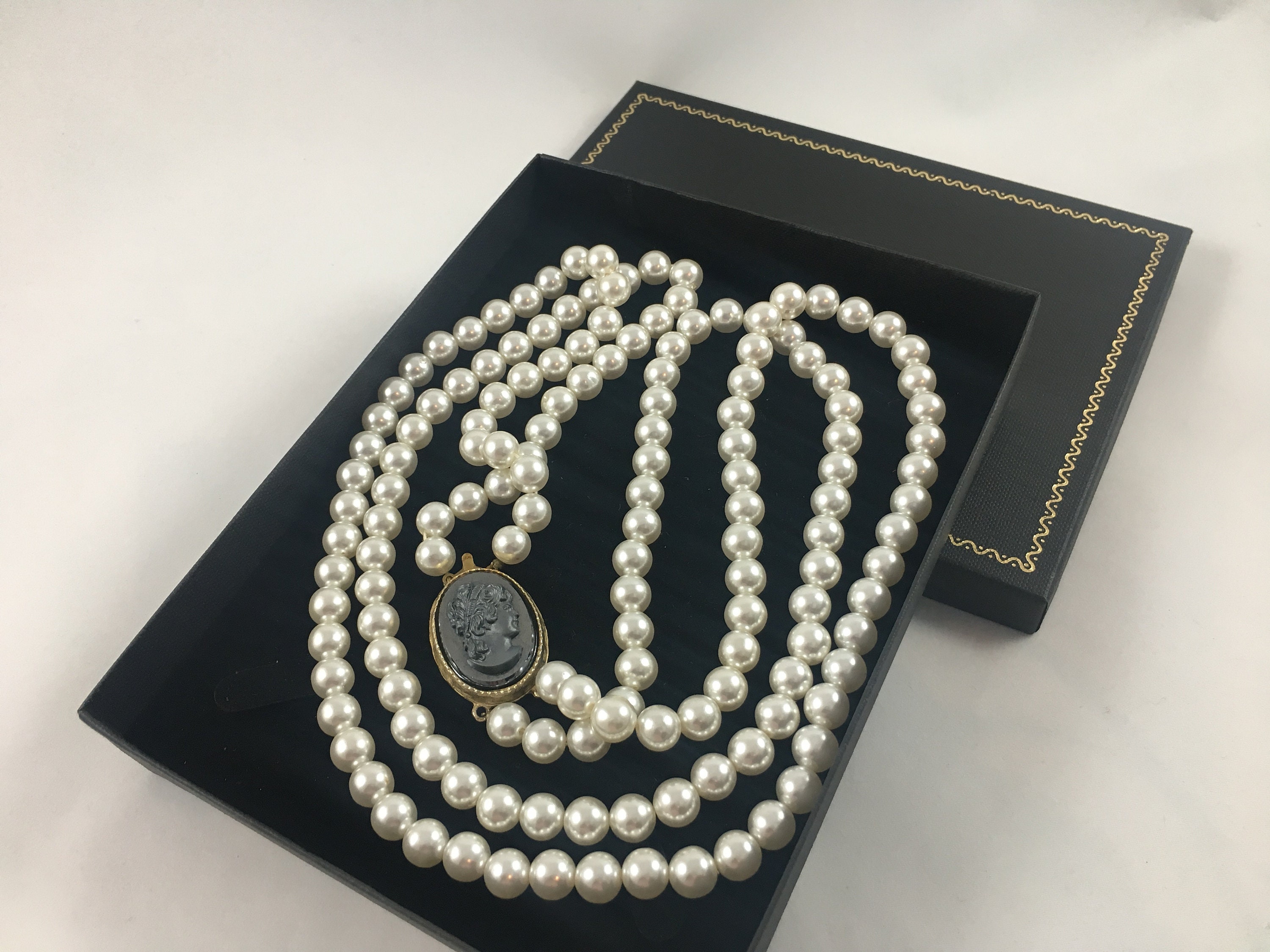 Women Jewelry Multi Strands Dalmatian Jasper Branch Beads Silver Necklace 23" 