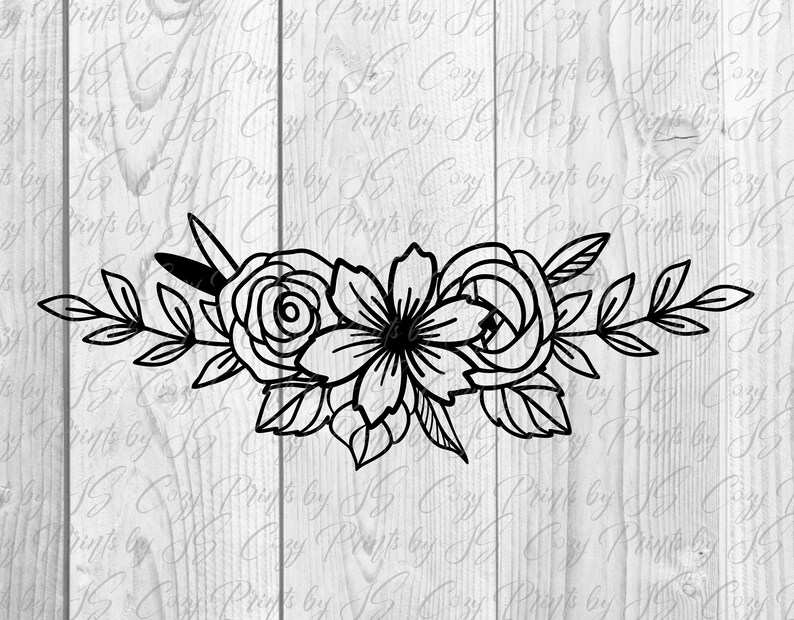 Download Tiny Floral Arrangements. Rose flowers. Cut file SVG DXF | Etsy