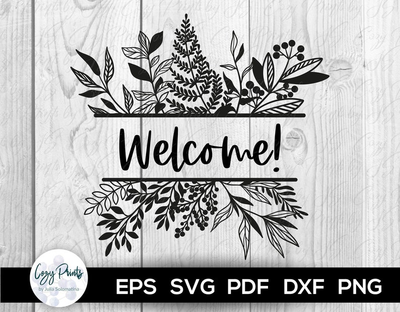 Download Split monogram svg floral split monogram monogram frame svg | Etsy