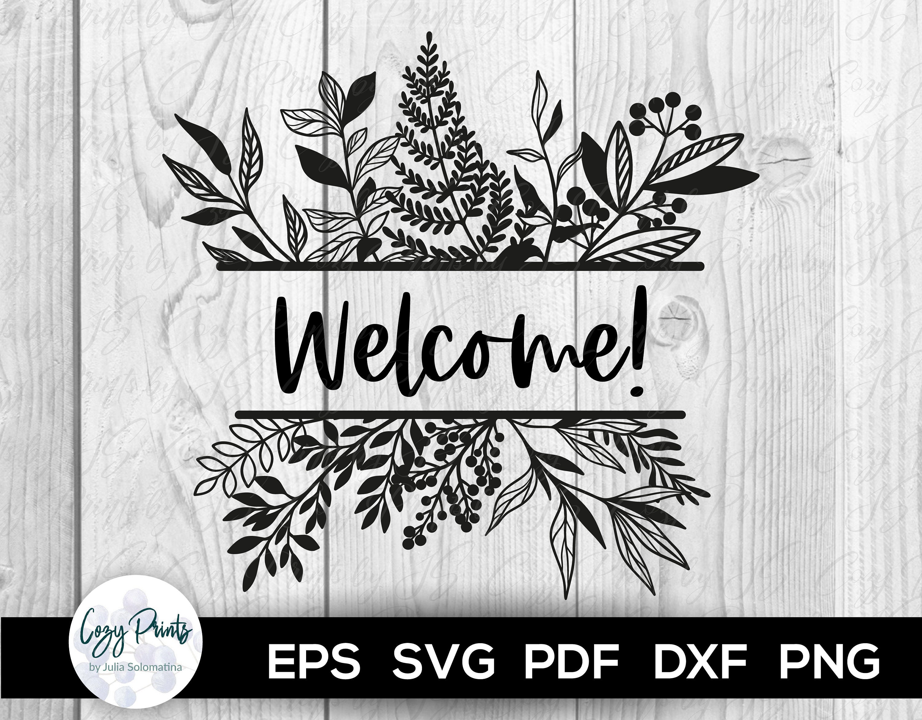 Download Split Monogram Svg Floral Split Monogram Monogram Frame Svg Etsy