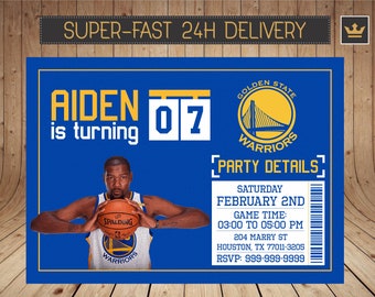 Golden State Warriors Birthday Invitations 10