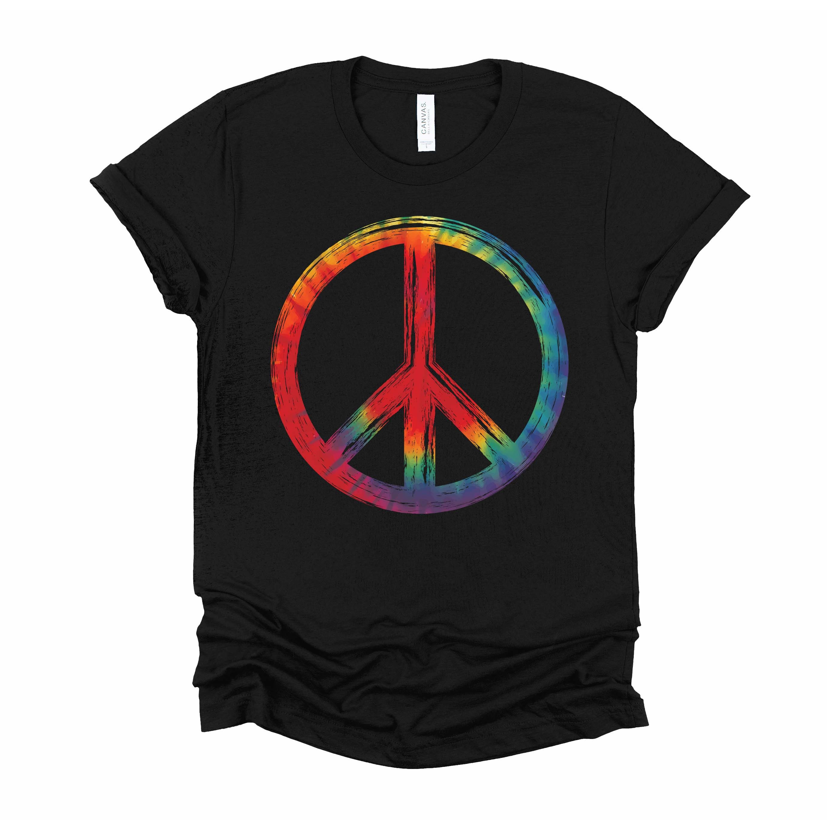 rainbow peace sign shirt