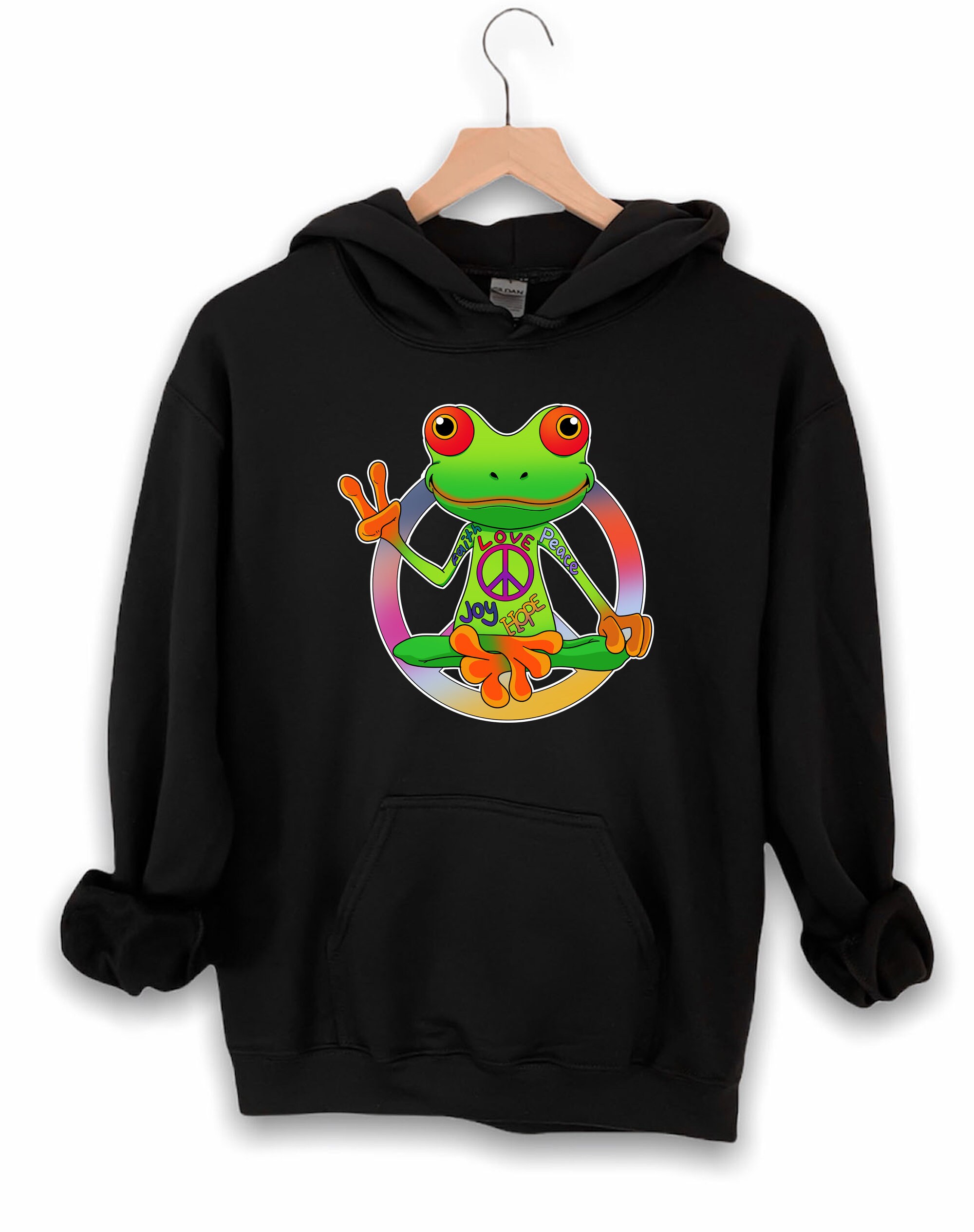 Peace frog hoodie new arrivals