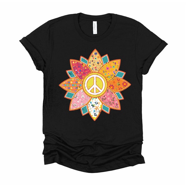 Floral Peace Sign Etsy