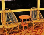 Rattan chair Wicker chair porch Lounge beach Arm chair Balcony Sunroom Patio Armchair Wicker Furniture