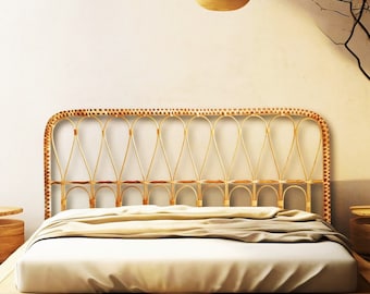 Rattan headboard, headboard wood, rattan furniture, headboard double, headboard queen, headboard king, headboard full, wicker furniture