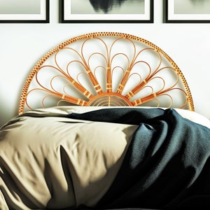 Rattan headboard, headboard wood, rattan furniture, headboard double, headboard queen, headboard king, headboard full, wicker furniture