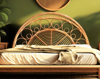 Rattan headboard, headboard wood, rattan furniture, headboard double, headboard queen, headboard king, headboard full, wicker furniture