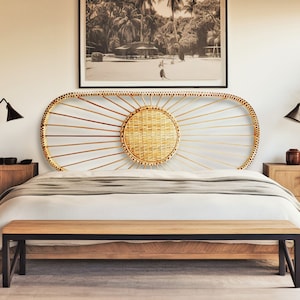 Rattan headboard, headboard wood, rattan furniture, headboard double, headboard queen, headboard king, headboard full, wicker furniture