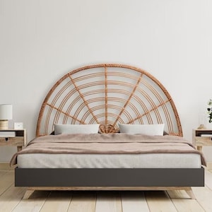 Rattan headboard, headboard wood, rattan furniture, headboard double, headboard queen, headboard king, headboard full, wicker furniture