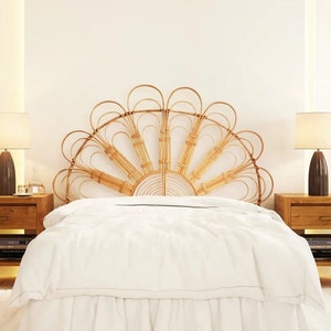 Rattan headboard, headboard wood, rattan furniture, headboard double, headboard queen, headboard king, headboard full, wicker furniture