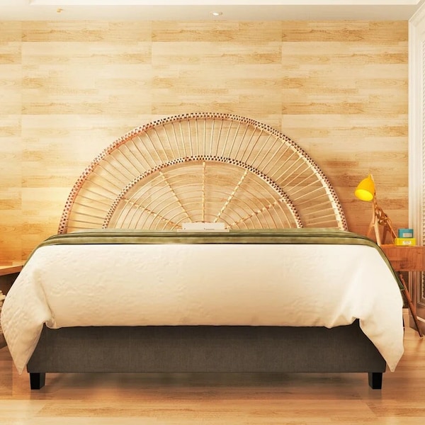 Rattan headboard, headboard wood, rattan furniture, headboard double, headboard queen, headboard king, headboard full, wicker furniture