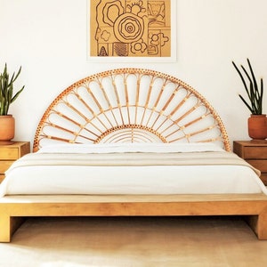 Rattan headboard, headboard wood, rattan furniture, headboard double, headboard queen, headboard king, headboard full, wicker furniture