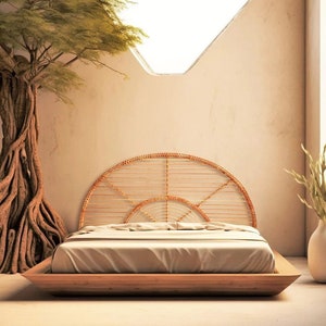 Rattan headboard, headboard wood, rattan furniture, headboard double, headboard queen, headboard king, headboard full, wicker furniture