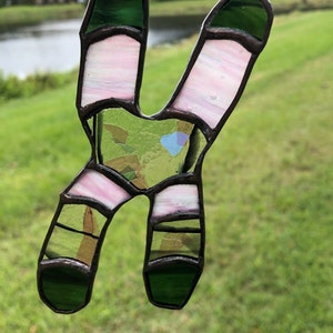 Stained Glass DNA X Ornament