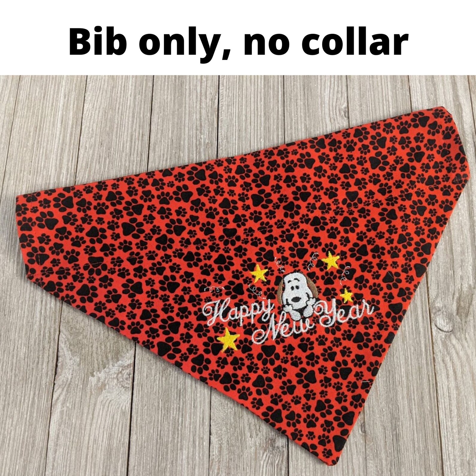 Happy New Year Dog Bandana Holiday Dog Bandana Reversible | Etsy