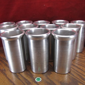 6-1/2&quot; Candle Mold - 3&quot; Roll Top - Pillar Contour Base - Aluminum Seamless - CoolWaxes