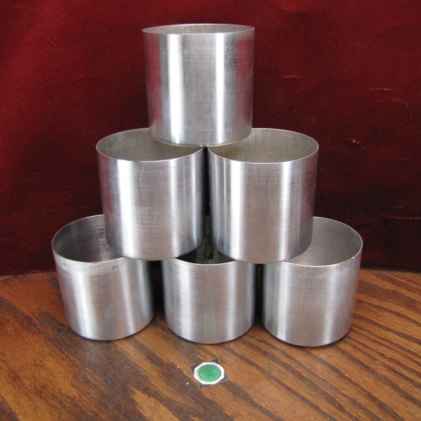 3" x 3" Candle Mold  - Flat Base - Pillar Seamless Aluminum - No Wick Holes- CoolWaxes - 10oz
