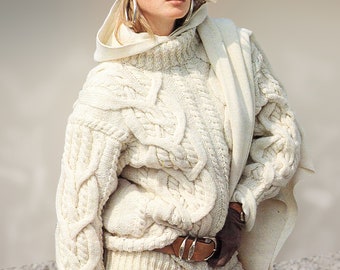 Knitting sweater pattern Vintage knitting pattern Woman knitting pattern PDF knitting pattern