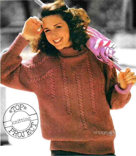 Tricot Gilet Femme Vintage Manche Bouffante Modele Tricot Gilet