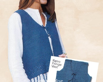 Crochet woman vest pattern. Vintage crochet pattern.  PDF crochet pattern. Lady's crochet vest pattern. Crochet pattern PDF