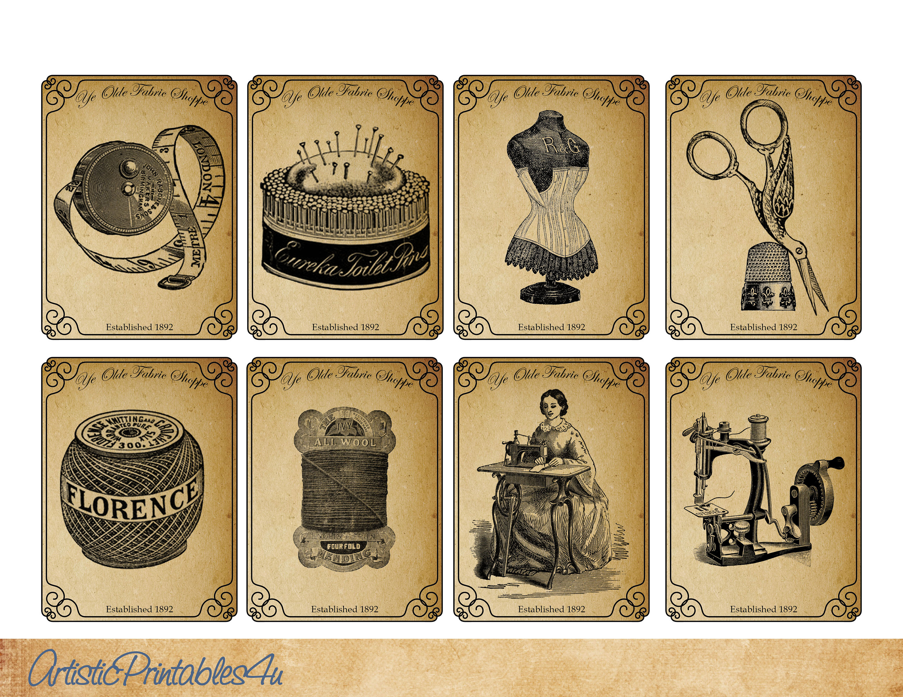 11 New Printable Sewing Labels Instant Download Digital - Etsy Canada