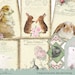 Rabbit Junk Journal Kit, Printable, Instant Download, Ephemera, Bunnies ...