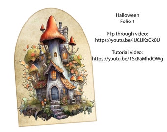 Loaded Halloween Folio: Printable Ephemera Tri-Fold (PDF & JPG)