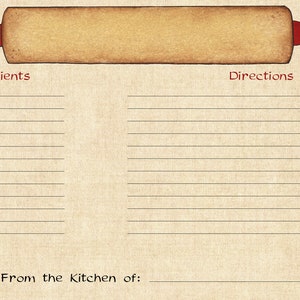 Printable 4 X 6 Recipe Cards and 3 X 5 Instant - Etsy