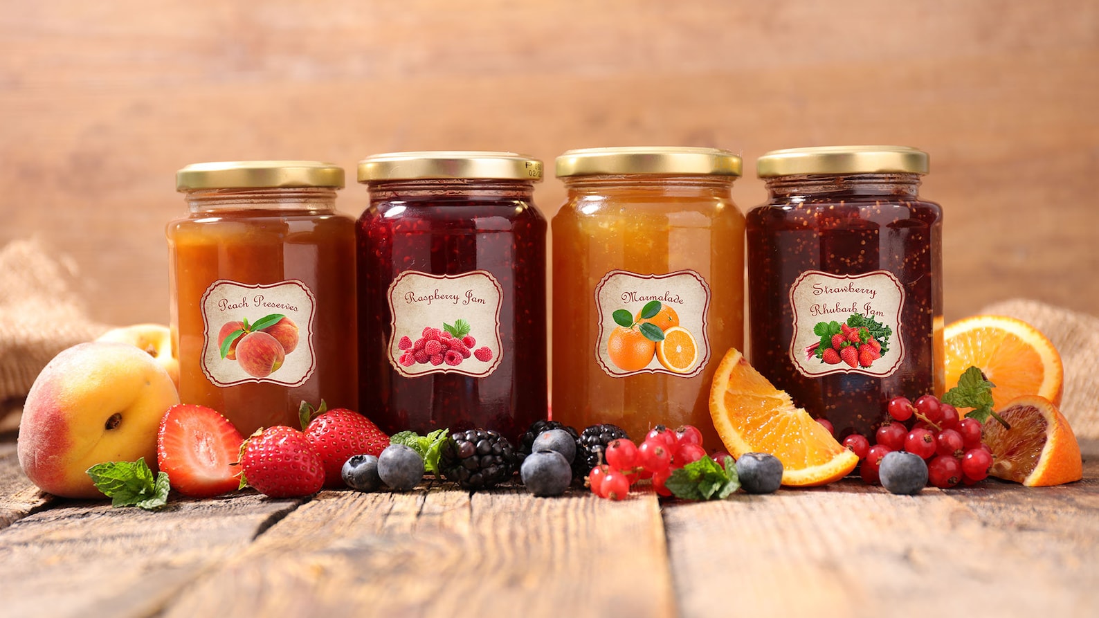 Printable Jam Labels: Vintage Style, 9 Flavors (digital Download) - Etsy