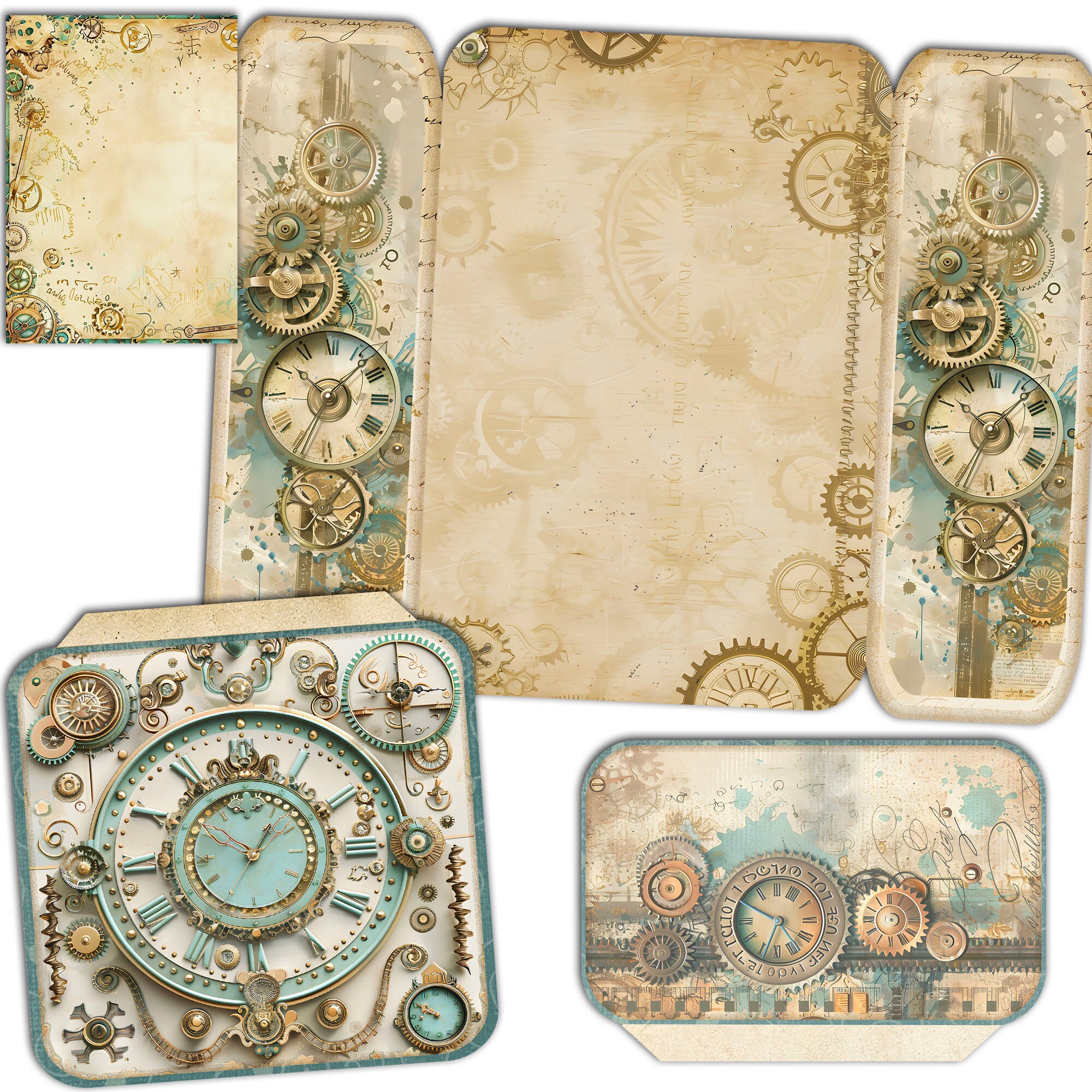 Steampunk Folio Steampunk Junk Journal Kit Printable Instant Download ...