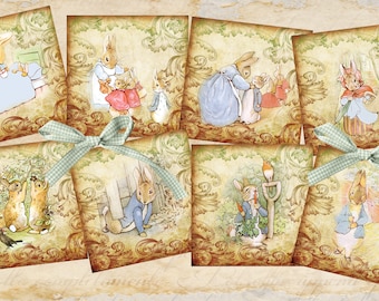 ピーターラビット、サマーガーデン、PNG ファイル、水彩画