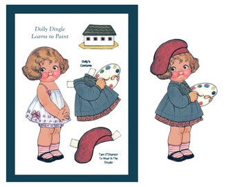 Dolly Dingle Paper Doll Collage Sheet (Digital Download)