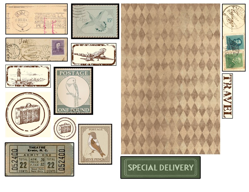 Digital Folio Printable Travel Folio Popin Pages for Junk Etsy