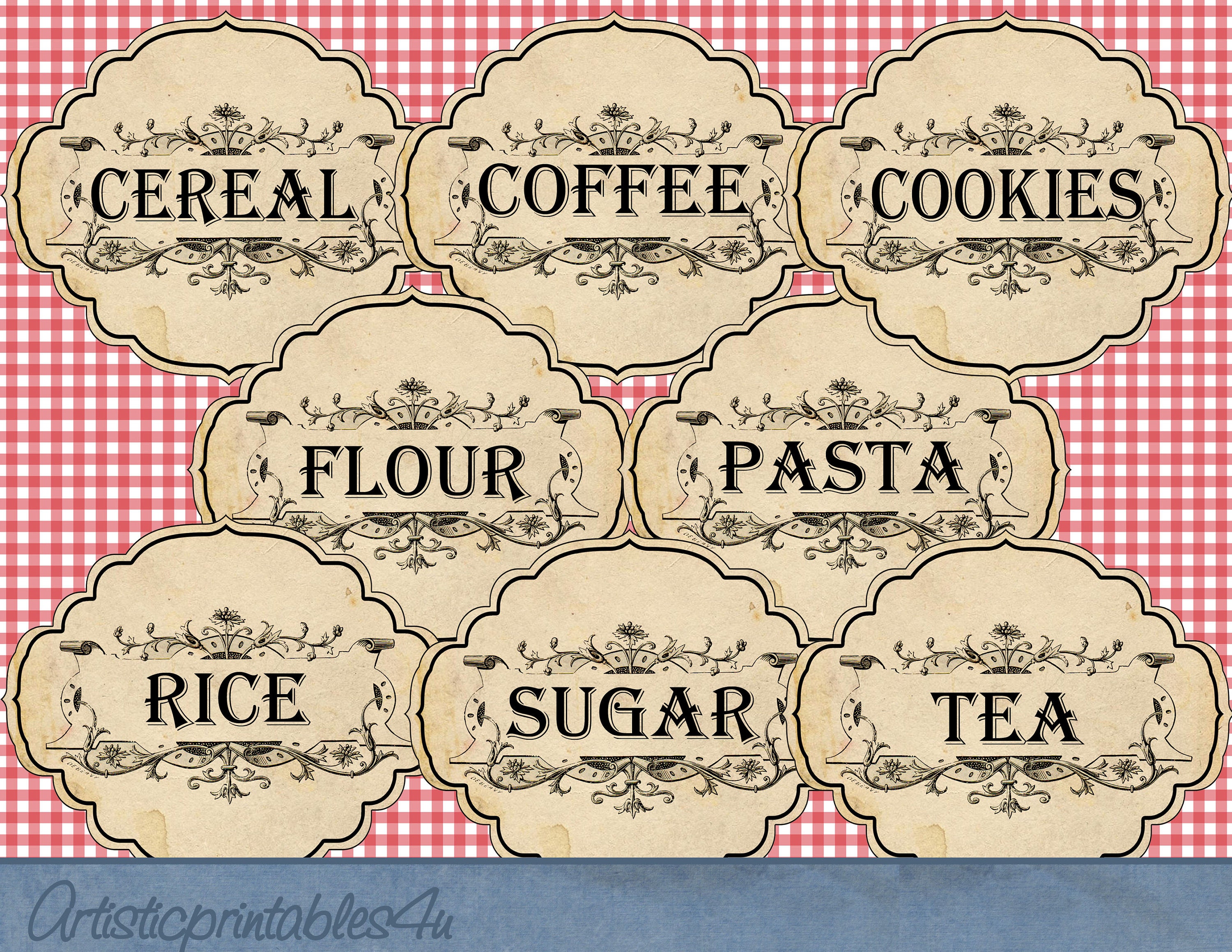 Free Printable Spice Jar Labels - Alice and Lois