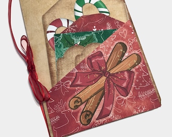Weihnachts-Junk-Journal-Kit, sofortiger Download, Weihnachts-Ephemera, Scrapbooking, Papierhandwerk, druckbares Weihnachts-Junk-Journal-Kit