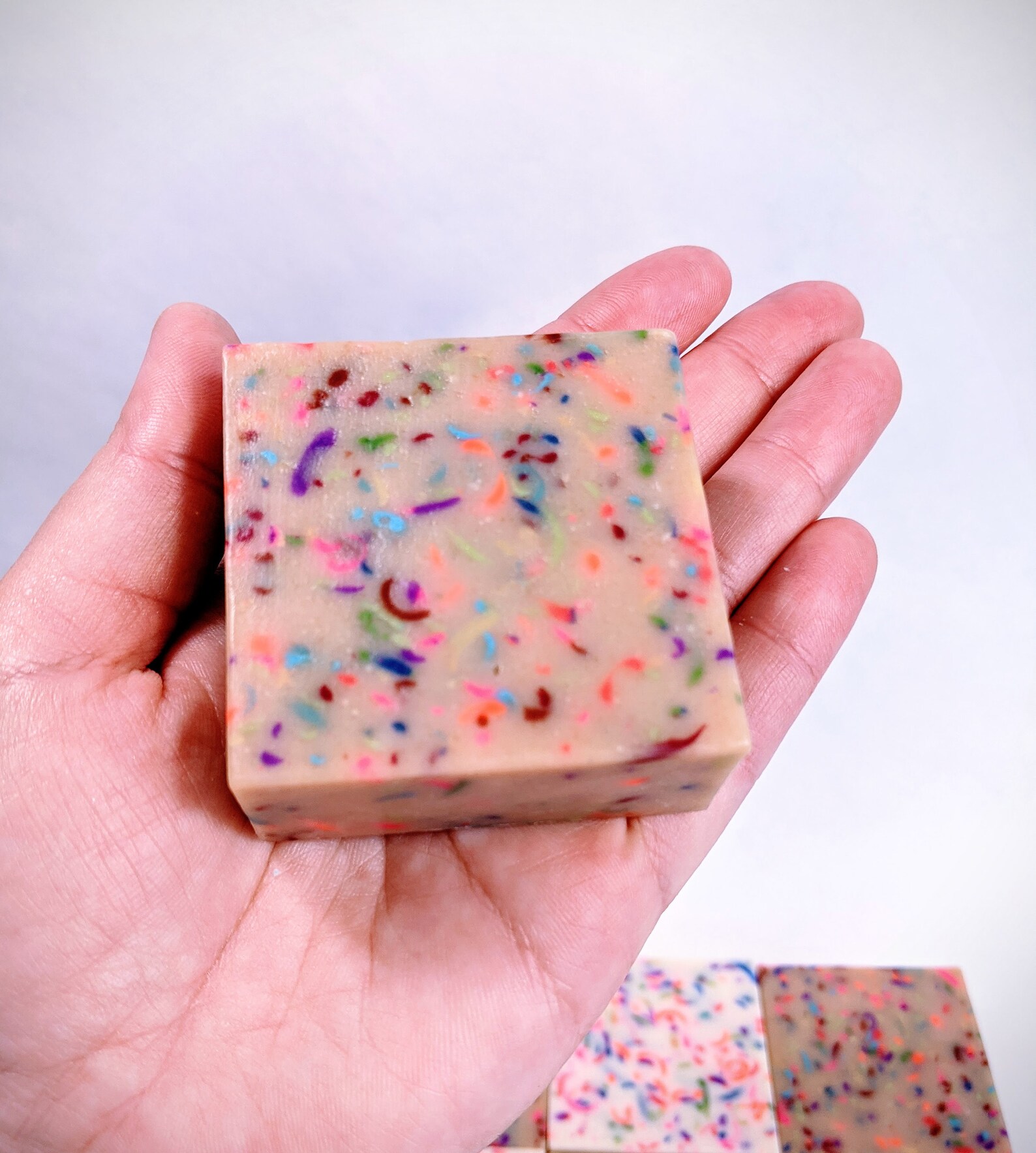 Confetti Soap Bundle Set Of 7 Bars With Various Scents Small Etsy