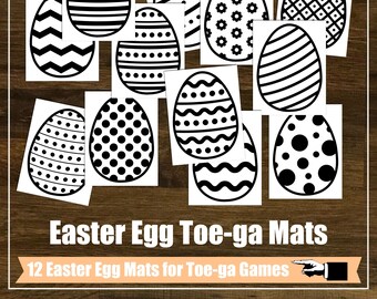 Easter Egg Toe-ga Mats, Kids Yoga Lesson Plan, Mindfulness, Kids Yoga Class, Easter, Homeschool, Digital Cards