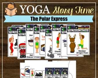 Christmas Train, Story Time, Mindfulness, Kids Yoga Class, Physical Education, Homeschool, Digital Cards