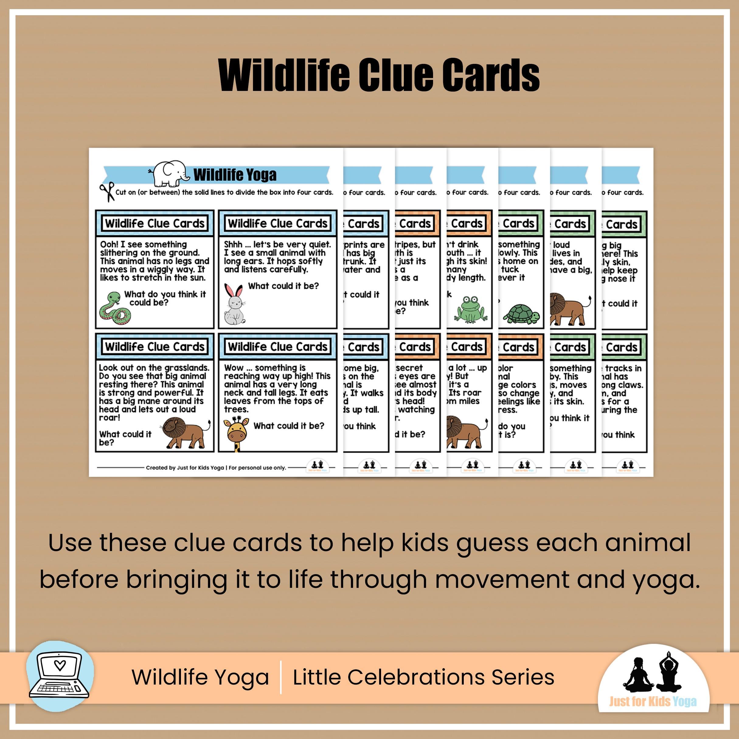 Wildlife Yoga Lesson for Kids | Animal Yoga Activity | Preschool ...