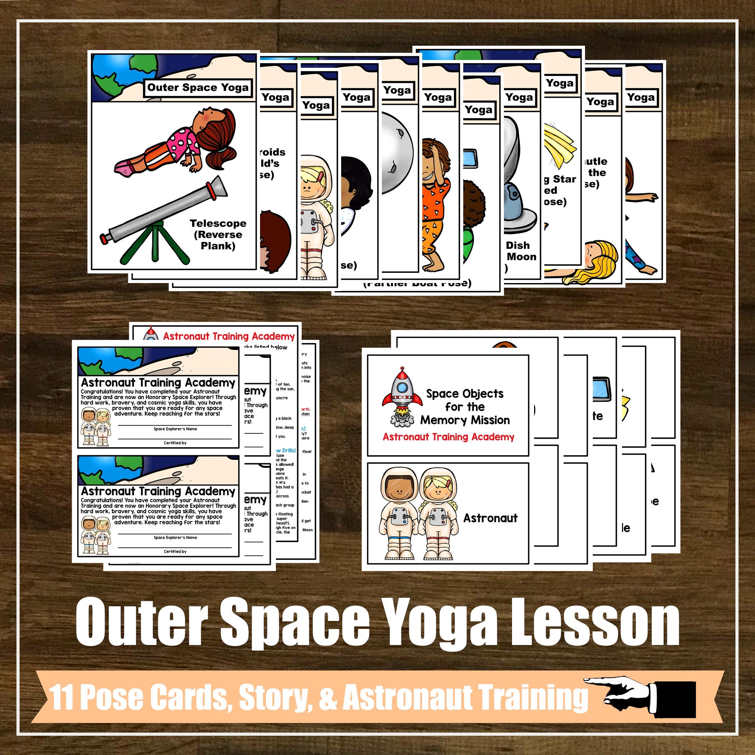 Outer Simple Outer Space Yoga Lesson Plan Kit, Kids Yoga Class (digital) - Etsy