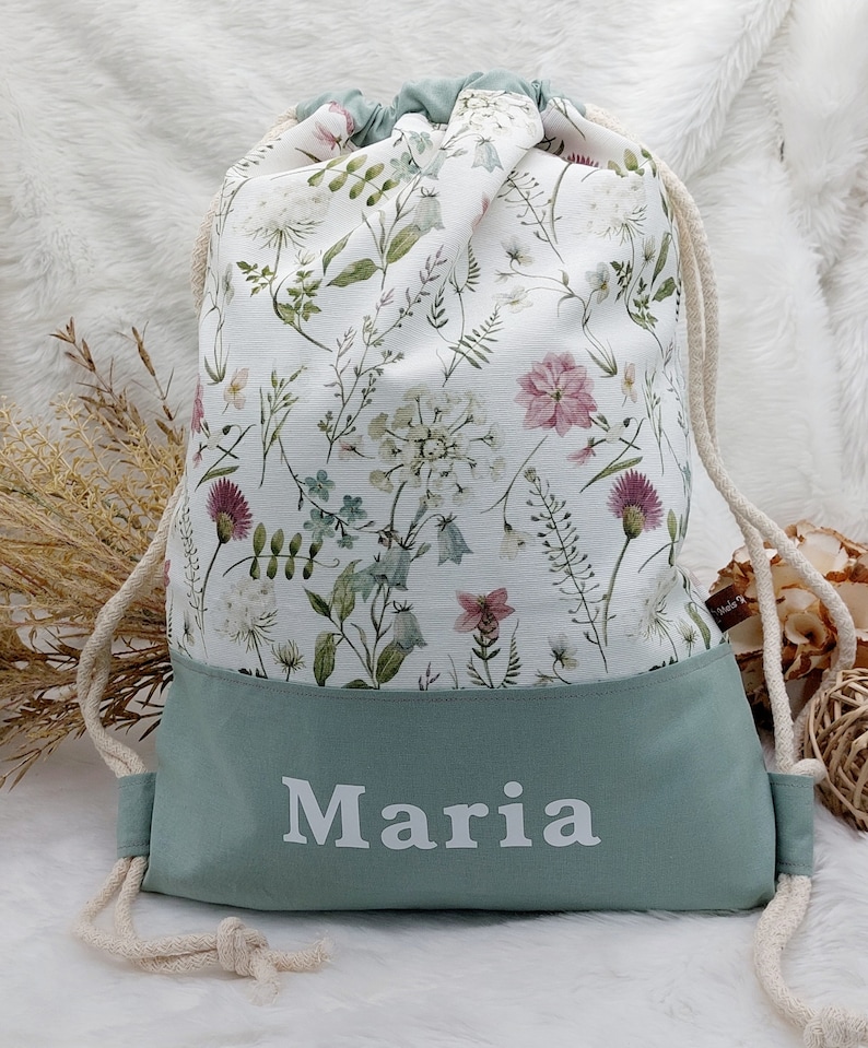 Turnbeutel mit Namen personalisiert für Kinder und Erwachsene / Rucksack / Schmutzbeutel / Stoffbeutel mehr Beutel im Shop Bild 4