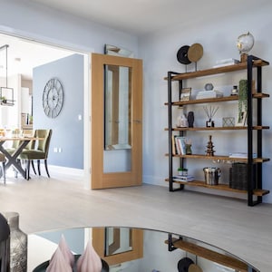 Reclaimed Wood Shelving Unit: Rustic Industrial Bookcase - Etsy UK