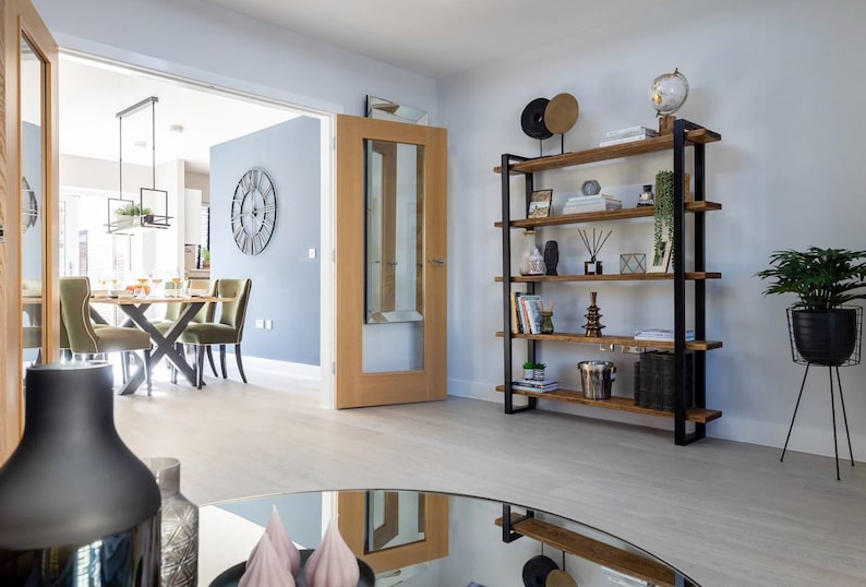 Shelving Unit Media Unit Console Table book Case Room Etsy UK