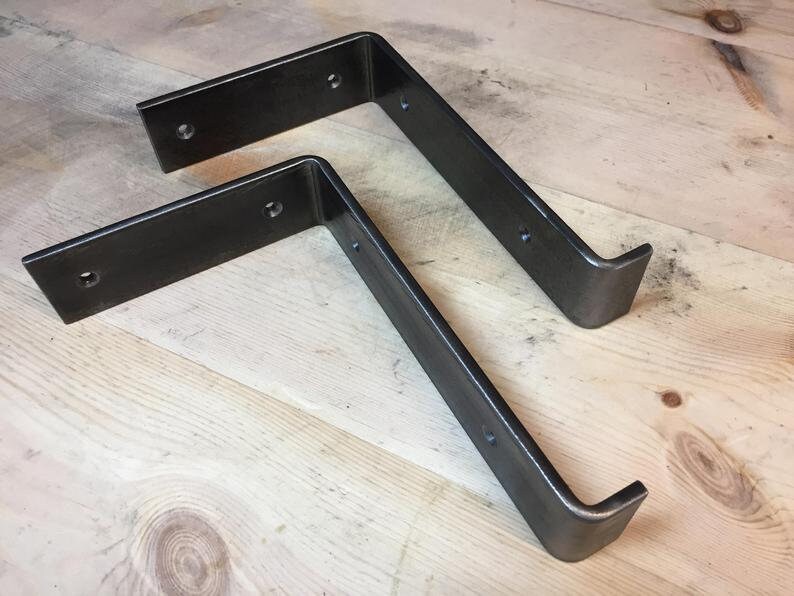 Handmade Scaffold Board Brackets from 105mm to 225mm Shelf Etsy