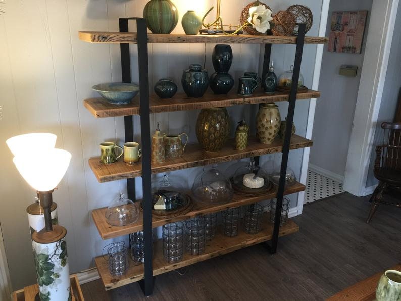 Book Case Shelving Unit Room Divider Bar Free Standing Etsy UK