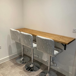 Breakfast bar | Kitchen table | Desk | scaffold boards | Brackets are included | Reclaimed Wood